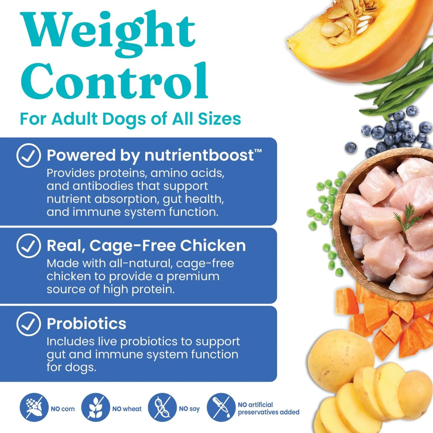 Solid Gold Nutrientboost Fit & Fabulous Weight Control Grain-Free Chicken, Sweet Potato & Green Bean Dry Dog Food 6 Solid Gold Nutrientboost Fit & Fabulous Weight Control Grain-Free Chicken, Sweet Potato & Green Bean Dry Dog Food - Image 4