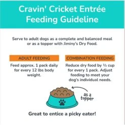 Jiminy's Cravin' Cricket Entree Organic Wet Dog Food, 6 Count -Blue Buffalos Shop 926662 PT7. AC SS1800 V1696262362