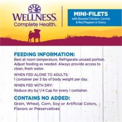 Wellness Petite Entrees Mini-Filets Chicken In Gravy Small Breed Natural Wet Dog Food, 3-oz Cup, 12 Count 13 Wellness Petite Entrees Mini-Filets Chicken In Gravy Small Breed Natural Wet Dog Food, 3-oz Cup, 12 Count -Blue Buffalos Shop 931534 PT5. AC SS1800 V1692111480