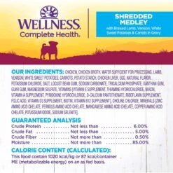 Wellness Petite Entrees Shredded Medley Lamb & Venison Small Breed Natural Wet Dog Food, 3-oz Cup, 12 Count -Blue Buffalos Shop 931678 PT4. AC SS1800 V1692112739