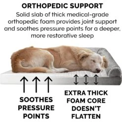 FurHaven Pet Products Luxe Fur & Performance Linen Full Support Dog & Cat Bed -Blue Buffalos Shop 941190 PT5. AC SS1800 V1692386503