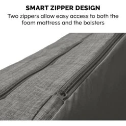 FurHaven Pet Products Luxe Fur & Performance Linen Full Support Dog & Cat Bed -Blue Buffalos Shop 941190 PT7. AC SS1800 V1692386931