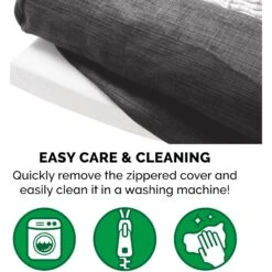 FurHaven Pet Products Luxe Fur & Performance Linen Full Support Dog & Cat Bed -Blue Buffalos Shop 941190 PT8. AC SS1800 V1692386564