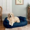 Snoozer Pet Products Luxury Microsuede Overstuffed Dog & Cat Sofa -Blue Buffalos Shop 943382 MAIN. AC SS1800 V1692721492