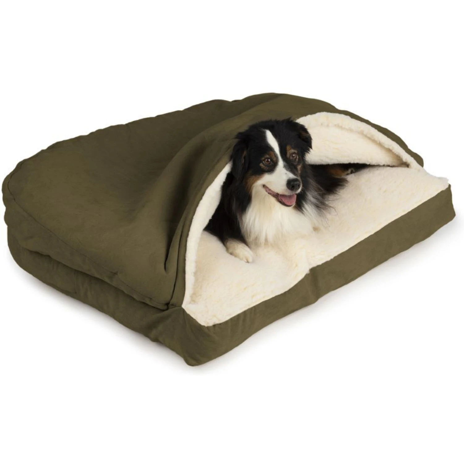 Snoozer Pet Products Poly/Cotton Cozy Cave Rectangle Dog & Cat Bed 4 Snoozer Pet Products Poly/Cotton Cozy Cave Rectangle Dog & Cat Bed - Image 2