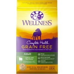 Wellness Grain-Free Complete Health Adult Lamb & Lamb Meal Recipe Dry Dog Food