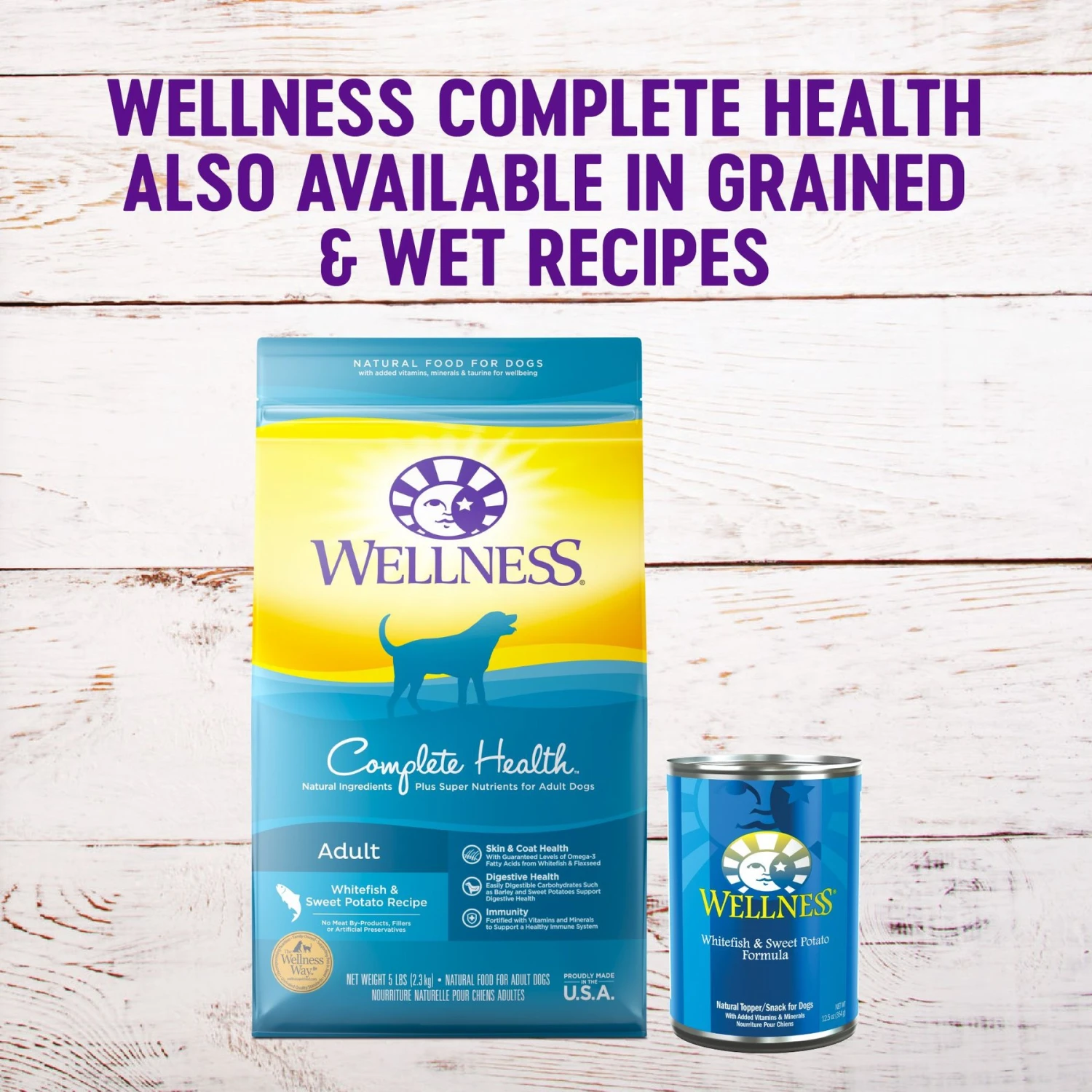 Wellness Grain-Free Complete Health Adult Whitefish & Menhaden Fish Meal Recipe Dry Dog Food 7 Wellness Grain-Free Complete Health Adult Whitefish & Menhaden Fish Meal Recipe Dry Dog Food - Image 5