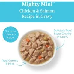 Solid Gold Mighty Mini Chicken & Salmon Recipe In Gravy Grain-Free Small & Medium Breed Dog Food Cups -Blue Buffalos Shop 98695 PT2. AC SS1800 V1543522428
