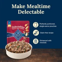 Blue Buffalo Delectables Beef Dinner Natural Wet Dog Food, 3-oz Pouch, Case Of 24 -Blue Buffalos Shop 992790 PT3. AC SS1800 V1699023085